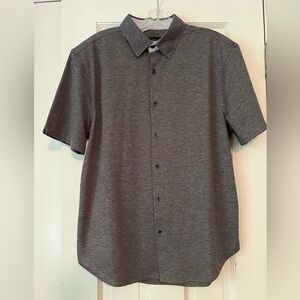 PTO brand, men’s gray, lightweight, summer, casual button-down shirt, NWOT